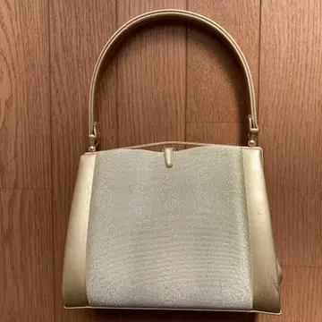 골드 심플 핸드백