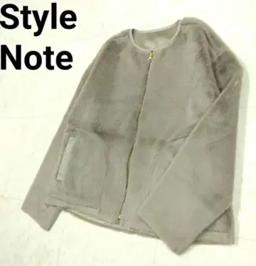 style note 베이지 리버서블 자켓 블루종 L 사이즈