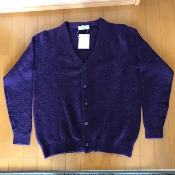문캐슬 모헤어 가디건 XL 퍼플 일본제