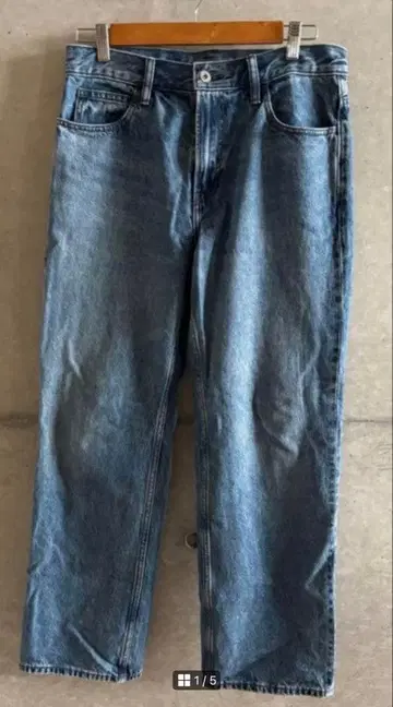 JW anderson uniqlo 스트레이트 청바지 65blue w31