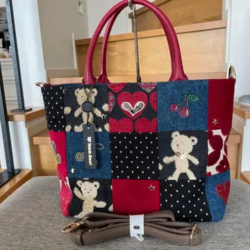 Think Bee! 싱크비 패치워크 하트 곰 백 숄더