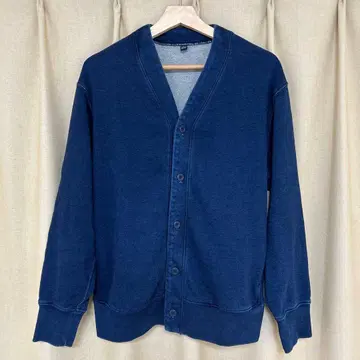 유니클로 맨투맨 가디건 인디고 M 사이즈