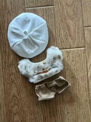 [ 새상품급 ] 15~20cm 인형옷 퍼 베스트 set