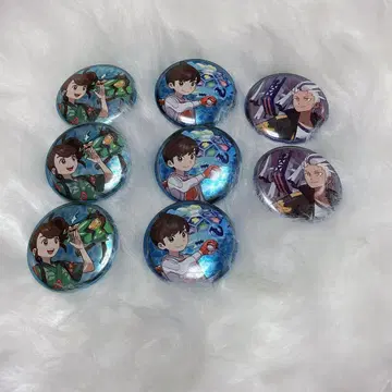 애니메이션 캐릭터 캔뱃지 8개 세트