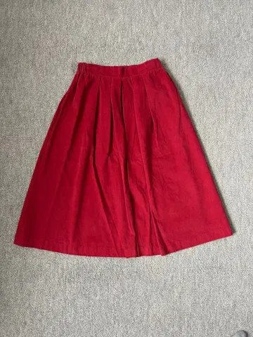 GALLARDAGALANTE(개럴개런트) 빨간색 플레어 스커트