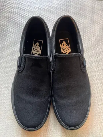 새상품급 Vans 블랙 슬립온