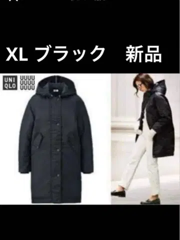 유니클로 유 밀리터리 코트 블랙 새상품 XL 사이즈