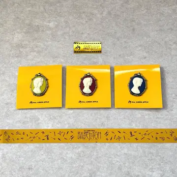 미세스 바벨탑 카메오 핀즈 3종 세트 랜덤 가챠 은색 테이프 2종 포함