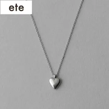 [ 현행 모델 ] ete 하트 목걸이 실버 925 플래티넘