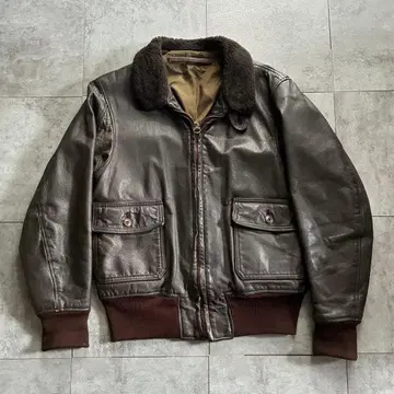 70s 실물 G-1 플라이트 자켓 가죽 자켓 us navy