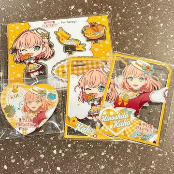하스노소라 히노시타 카호 GIGO 아크릴 스탠드 캔뱃지 아크릴 카드