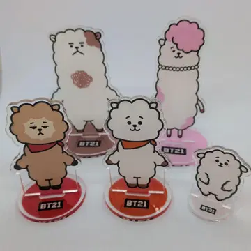 BT21 RJ 패밀리 아크릴 스탠드 5체 세트