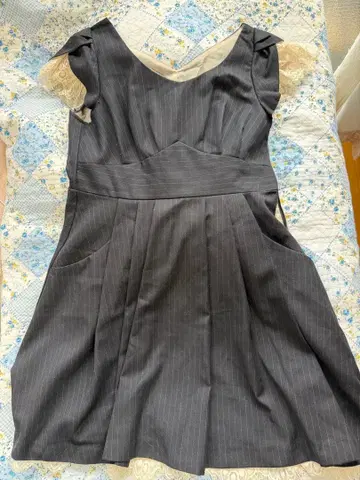 secret honey 무릎 기장 스트라이프 원피스