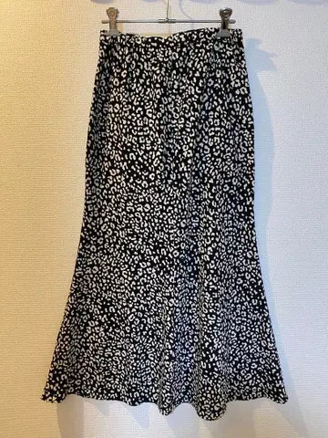 relume 레오파드 무늬 머메이드 스커트 사이즈 F