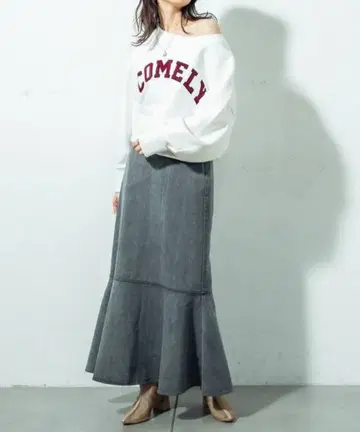 mystic 트윌 머메이드 스커트