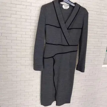 kayMe 그레이 랩 원피스