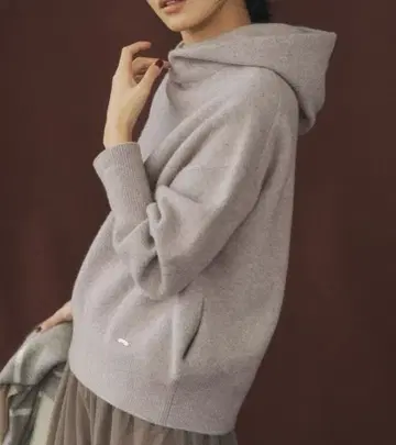 23구 펠트 니트 후드티 풀오버