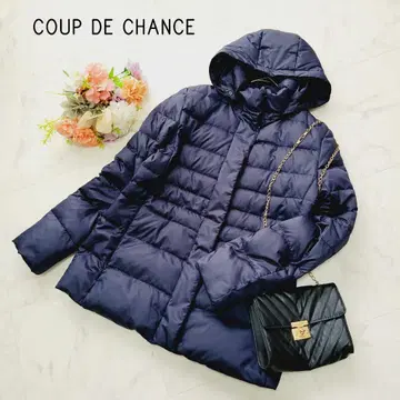 새상품급*쿠 드 샹스 네이비 다운 자켓*손세탁 가능