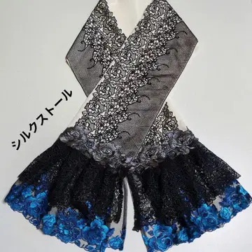 Handmade 실크 레이스 스톨
