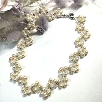 파티 담수 펄 목걸이