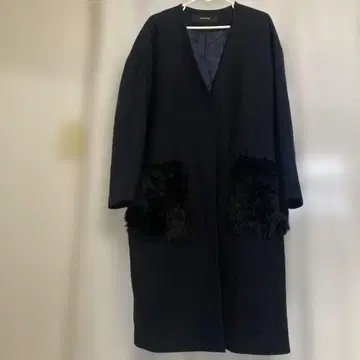 JOURNAL STANDARD 라이트 멜톤 퍼 포켓 코트