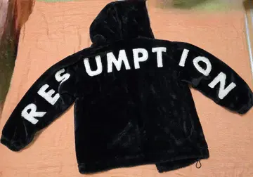RESUMPTION 플리스 자켓 블랙