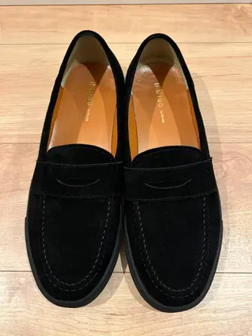 새상품급 가죽 코인 로퍼 BLACK SUEDE 사이즈 XL