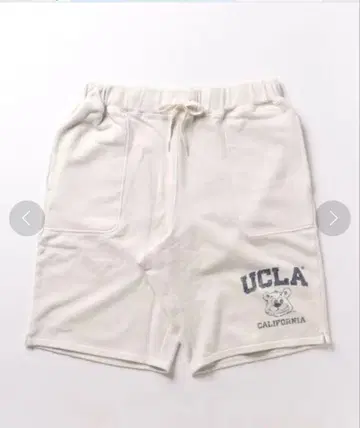 UCLA 화이트 숏팬츠 M