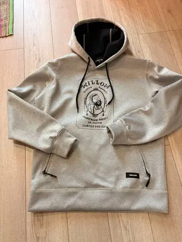 WILLOW 그레이 그래픽 후드티 M 사이즈