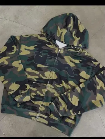 ida sply 지퍼 후드티 카모플라쥬 beams M