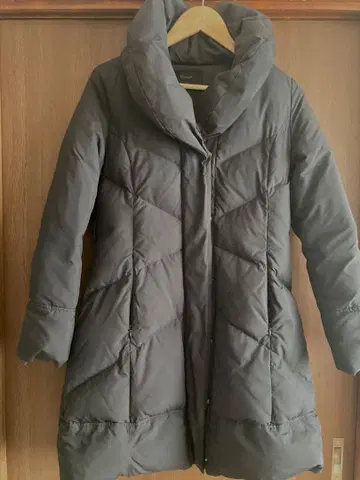 다운 자켓 롱 블랙 사이즈 2 M