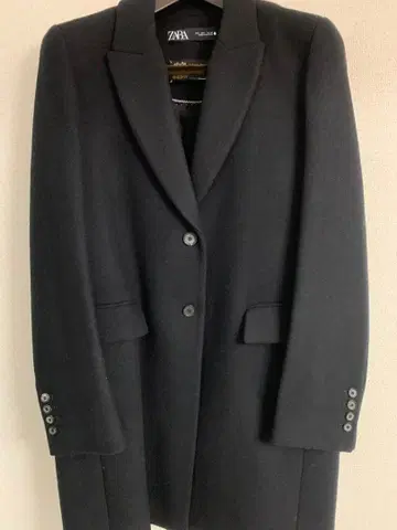 ZARA 울 코트 블랙