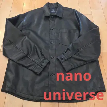 나노 유니버스 가죽 자켓 L 사이즈 남성용 블랙 익명 배송