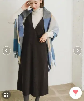 어반 리서치 코듀로이 점퍼 원피스