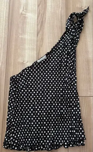 THE NEWHOUSE 도트 원 숄더 상의 사이즈: S