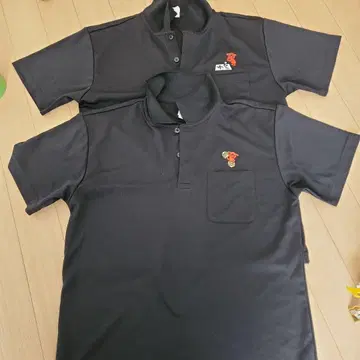 치바군 치바군 피케 셔츠 L 사이즈 2장 블랙