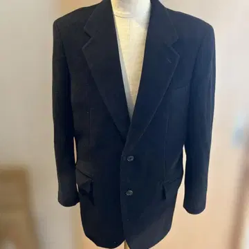 블랙 울 테일러드 자켓