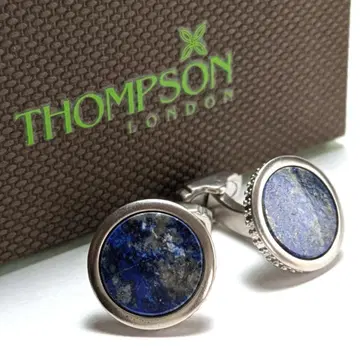 tsc181 영국제 톰슨 커프 링크 실버 x 블루/라피스 라줄리