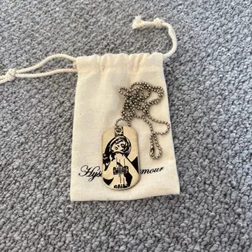 HYSTERIC GLAMOUR 도그 택 목걸이