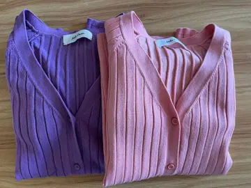 미라 오웬 리브 니트 가디건 2색 세트