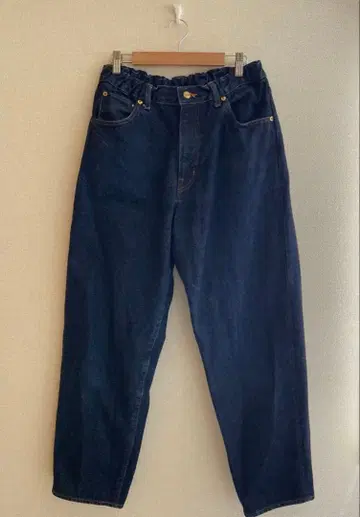 HARVESTY 코튼 빅 데님 팬츠