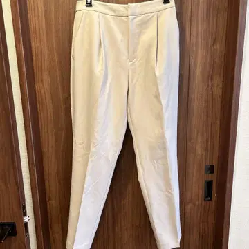 오파크 클립 턱 테이퍼드 팬츠 L 오프화이트 세레모니 포멀