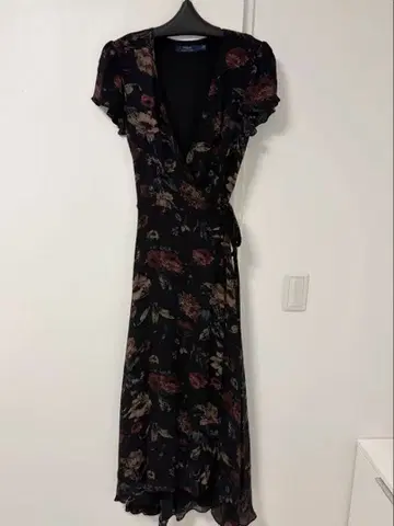 [ 새상품급 ] 랄프 로렌 실크 원피스 꽃무늬