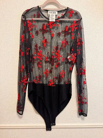 ESCADA 플라워 자수 바디수트 38