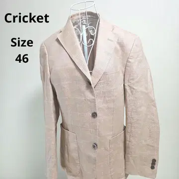 [오샤레 Cricket 1960] 베이지 체크 자켓 사이즈 46