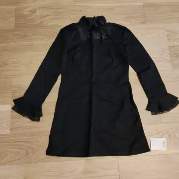 미셸 마카롱 긴팔 원피스 블랙