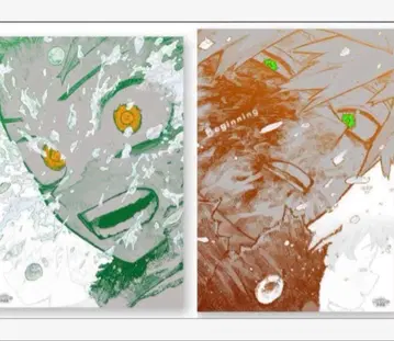 히로아카 원화전 A2 아트 포스터 2장 세트 The Beginning