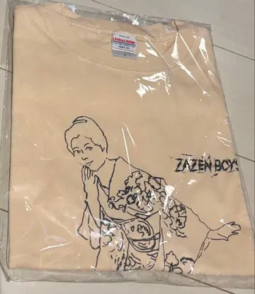 ZAZEN BOYS 핫포비진 티셔츠 L 사이즈 베이지