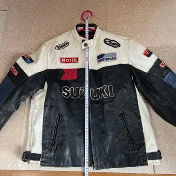 SUZUKI 가죽 바이커 자켓