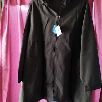 noannu 후드 부착 자켓 블랙 5L 사이즈